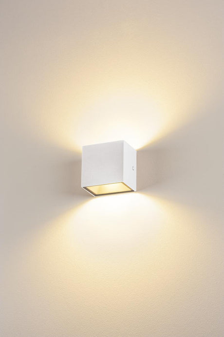 SITRA CUBE WL, LED Outdoor Leuchte, weiß, IP65, 3000K, 10W