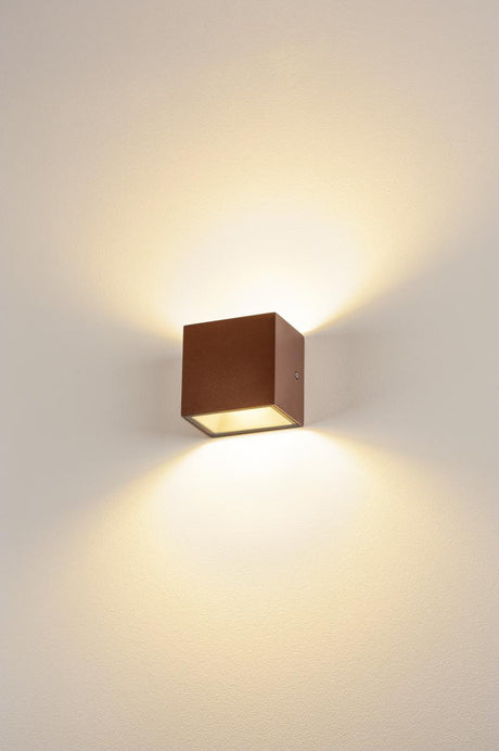 SITRA CUBE WL, rost farbend, IP65, 3000K, 10W