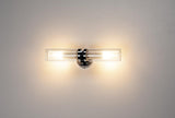 WL 106 Wandleuchte, E14, max. 2x40W, IP44, chrom, Doppelglas