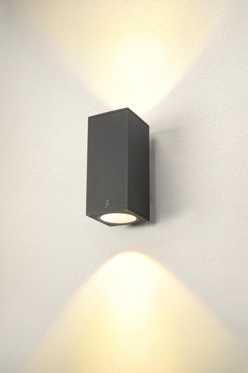 ENOLA UP/DOWN SQ L 53W 3000/4000K 230V LED IP65 anthrazit