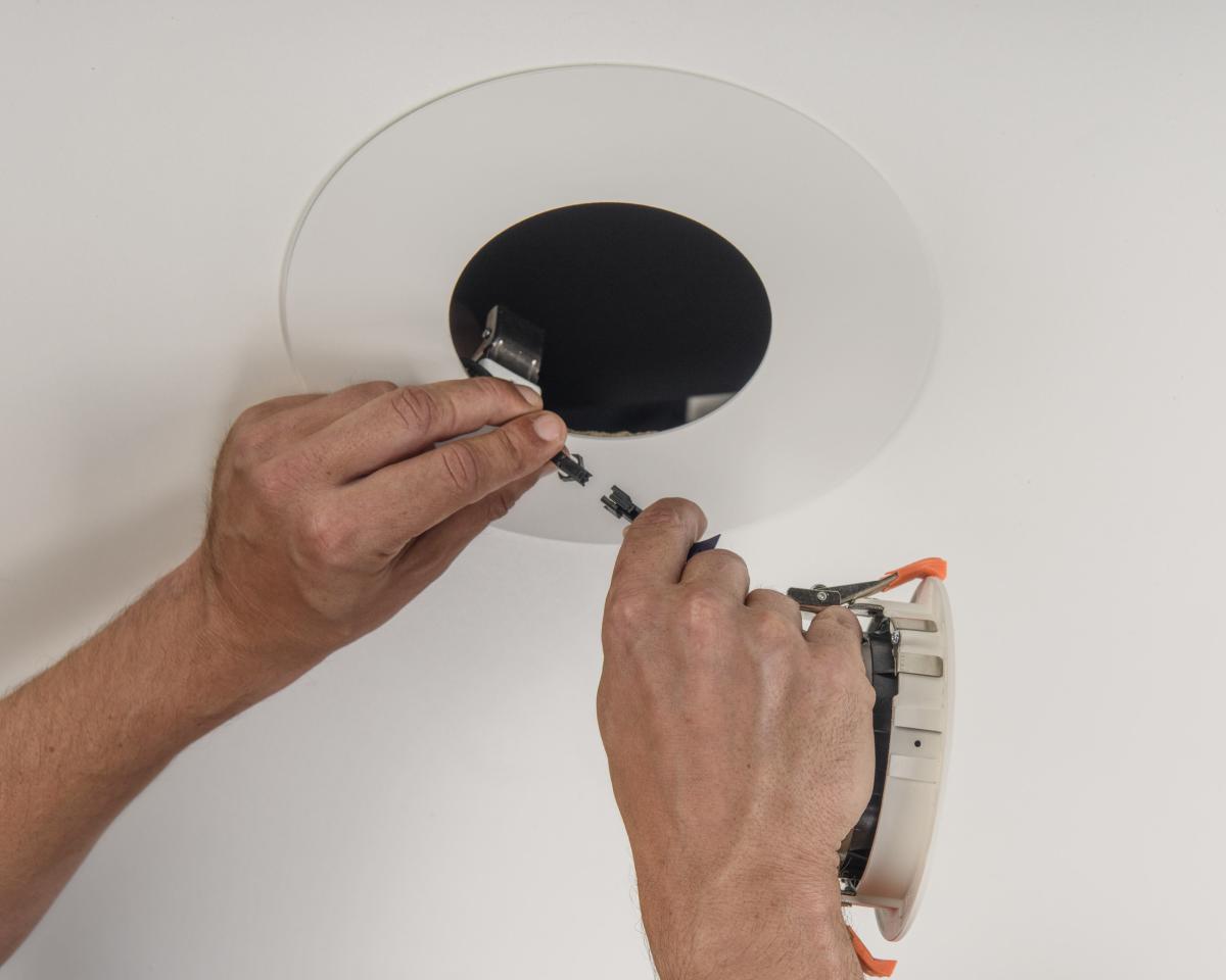 Numinos® M Einbaurahmen, rund 240/120mm weiß