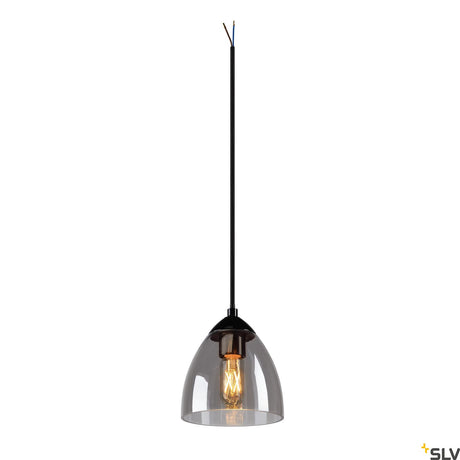 PARA CONE GL GU10, Pendelleuchte schwarz / transparent