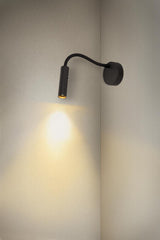 KARPO GOOSE, Wandaufbauleuchte schwarz 5,8W 3K 40°