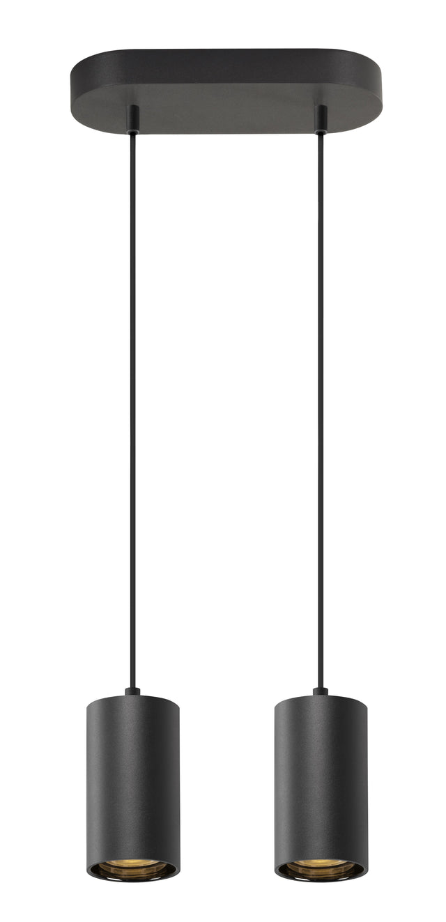 ASTO TUBE,PL, GU10, Pendellänge 250 cm, max. 2x10W, sw