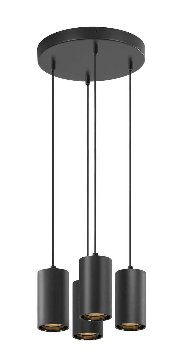 ASTO TUBE,PL, GU10, Pendellänge 250 cm, max. 4x10W, sw