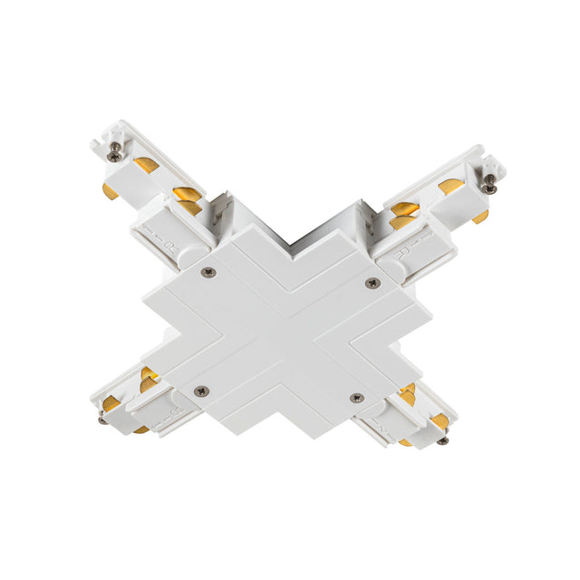 X-Verbinder  für S-TRACK 3-Phasen-Einb.Schiene ,IP20,weiß