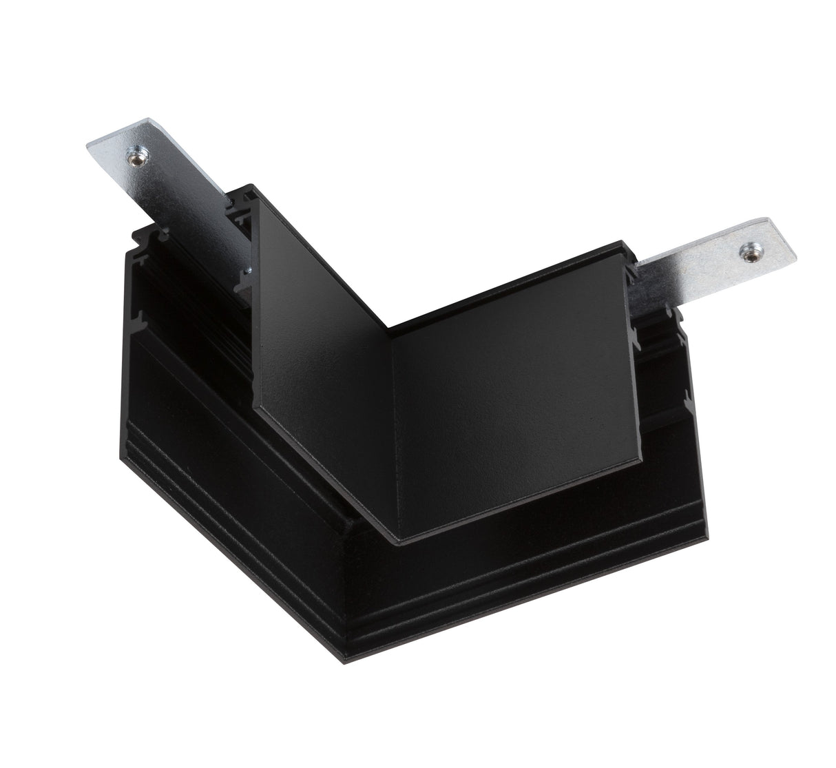 L-Verbinder, 48V TRACK, für Aufbauschiene tief, links, sw