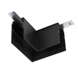 L-Verbinder, 48V TRACK, für Aufbauschiene tief, links, sw