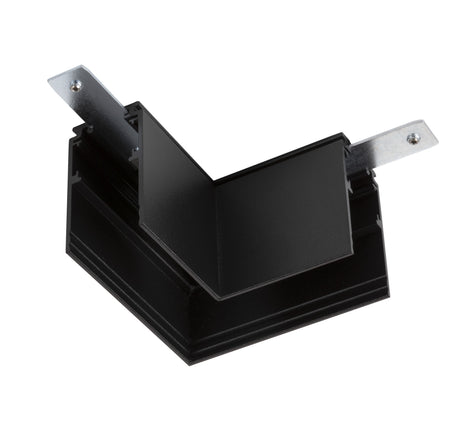 L-Verbinder, 48V TRACK, für Aufbauschiene tief, links, sw