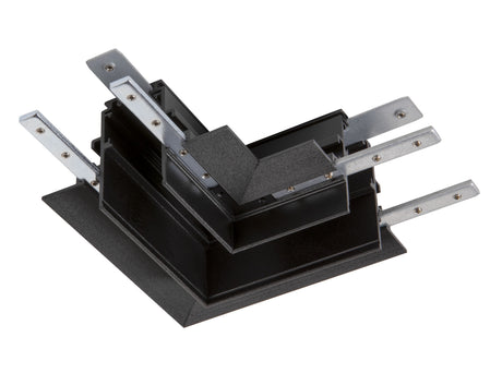 L-Verbinder, 48V TRACK, für Einbauschiene tief, links, sw