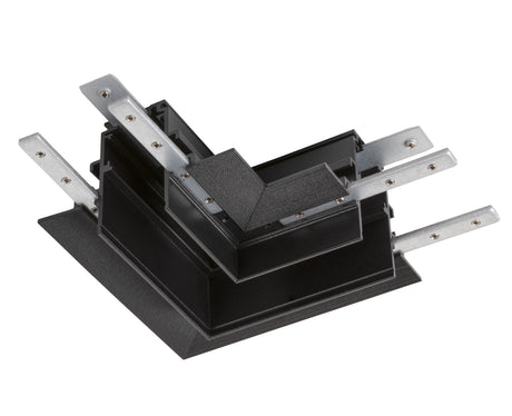 L-Verbinder mech. 48V TRACK f EB-Schiene tief rechts sw