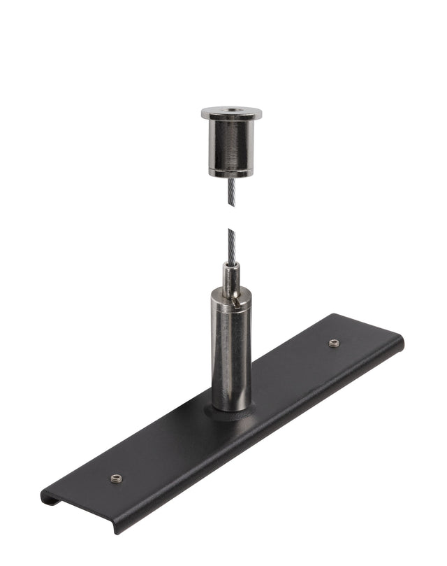 Schienenverstärkungsplatte 48V TRACK 3m Drahtseil sw