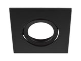 Abdeckung für Universal Downlight IP20 schwenkbar eckig sw