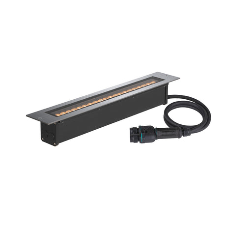 DASAR 600, 18W, 3000K, IP65/IP67, quadratisch, edelstahl