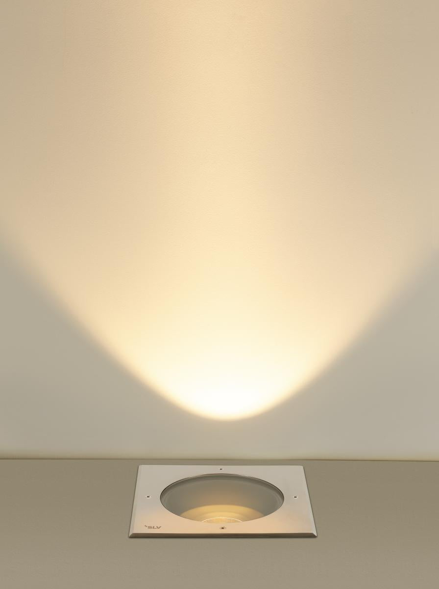 DASAR XL RL eckige Abdeckung 24° 3000K, edelstahl