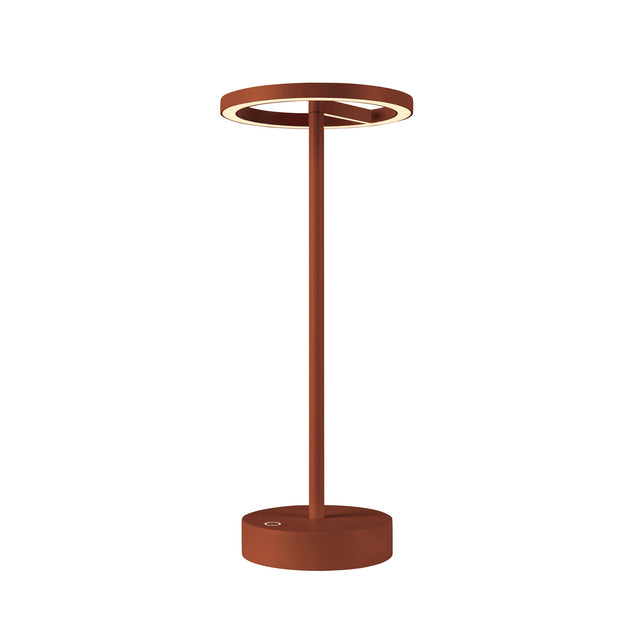 VINOLINA ONE Tischleuchte, Akku, IP54, 2700K, TOUCH, rost