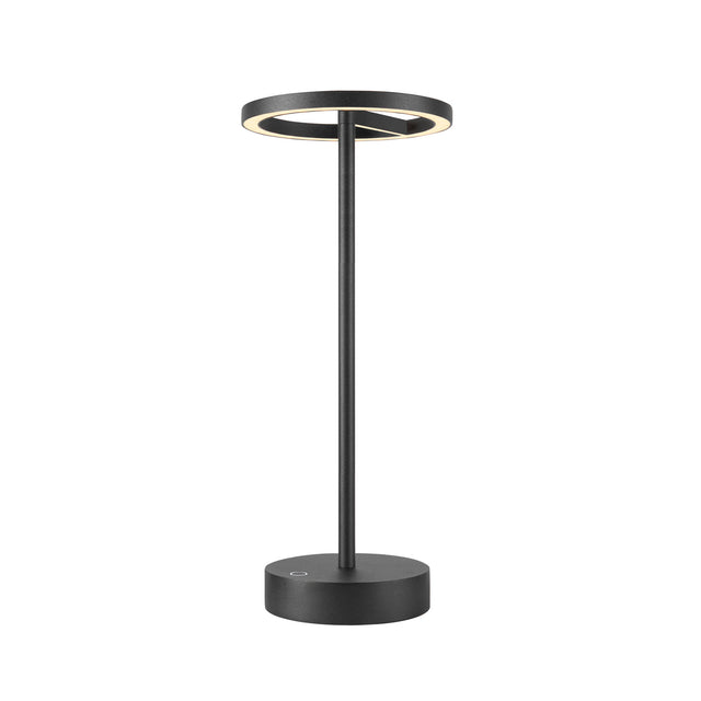 VINOLINA ONE Tischleuchte, Akku, IP54, 2700K, TOUCH, schwarz