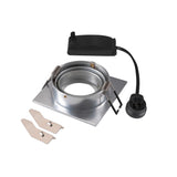 NEW TRIA 75, quadratisch, max. 10W GU10, aluminium