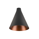 LALU CONE 15, Mix&Match, H:17 cm, schwarz/bronze