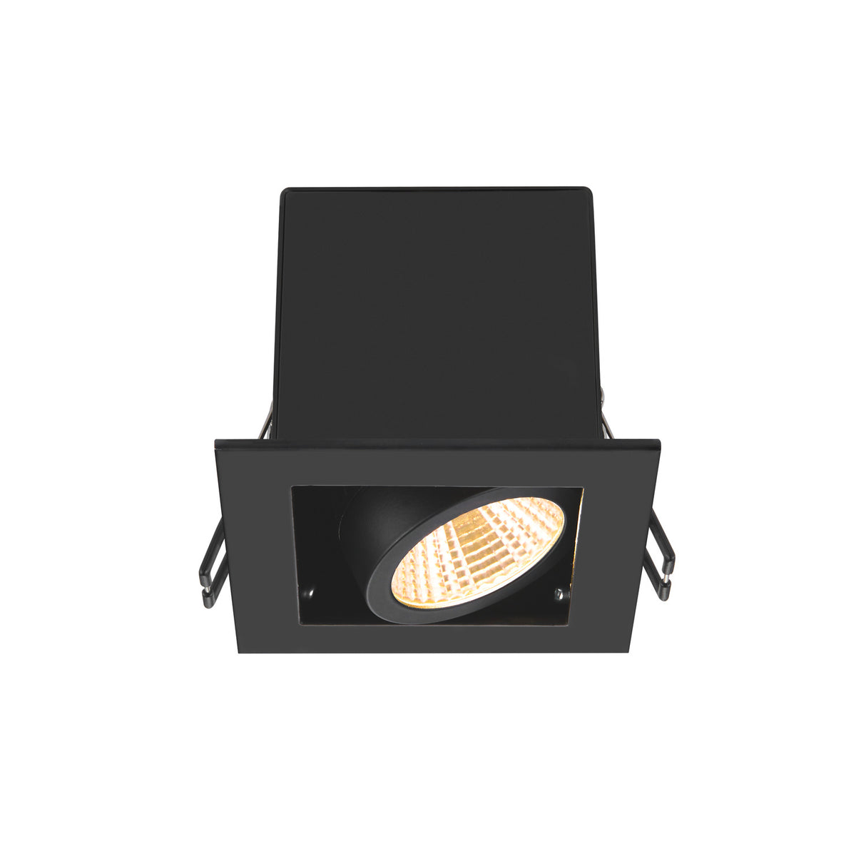 KADUX, single, 3000K, 38°, IP 20, quadratisch, schwarz