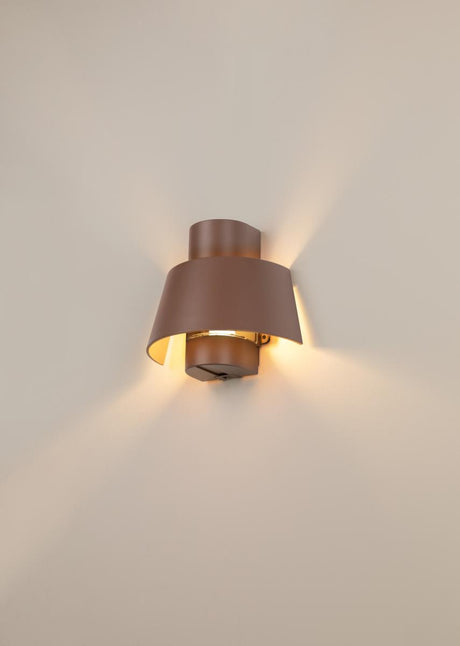 PHOTONI, Wandaufbauleuchte, konisch, 1x max. 13W, E27, rost