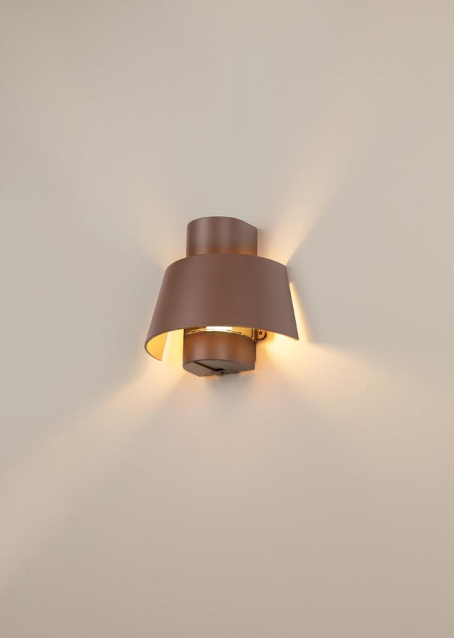 PHOTONI, Wandaufbauleuchte, konisch, 1x max. 13W, E27, rost