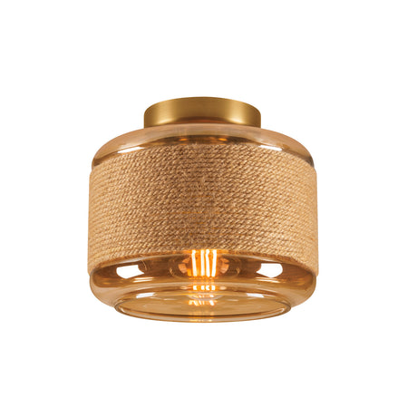 PANTILO ROPE 19, zylindrisch, 1x max. 15W E27, gold