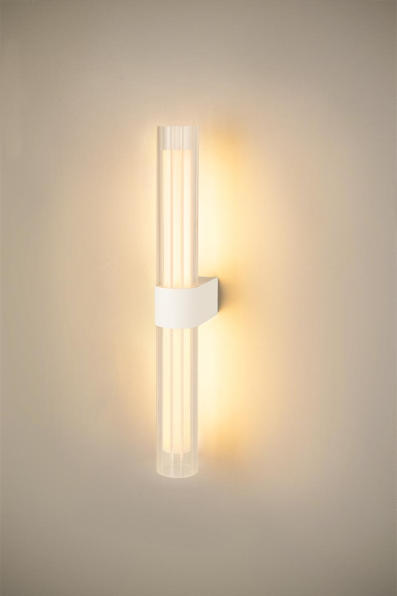 LYGANT double, Wandaufbauleuchte, 3000K, 11W, weiß