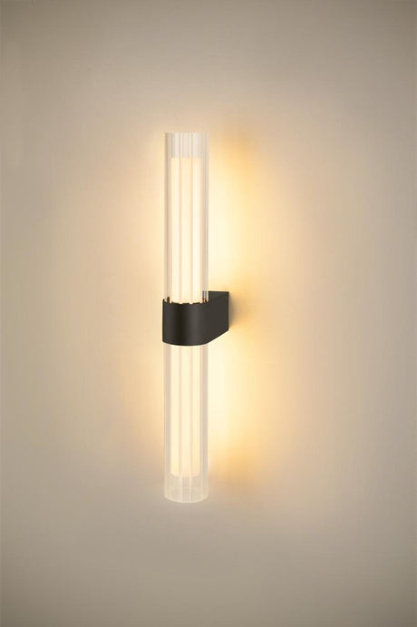 LYGANT double, Wandaufbauleuchte, 3000K, 11W, schwarz