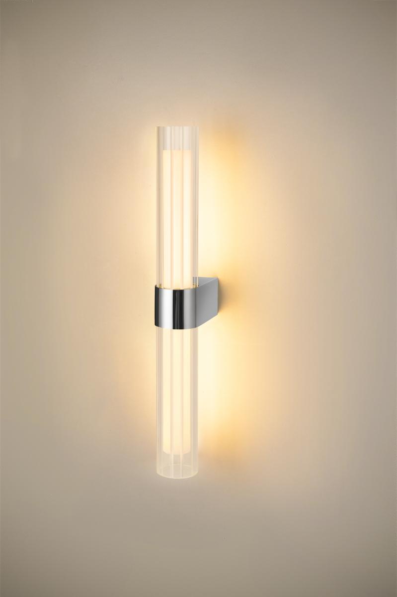 LYGANT double, Wandaufbauleuchte, 3000K, 11W, chrom