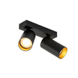Foto: KAMI, double, 2x max. 10W, GU10, schwarz/gold