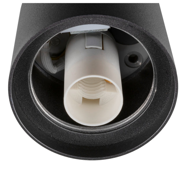 VARYT Deckenaufbauleuchte rund 1x max. 6W E14 schwarz
