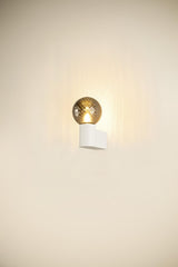 VARYT wall-mounted light rund 1x max. 6W E14 weiß