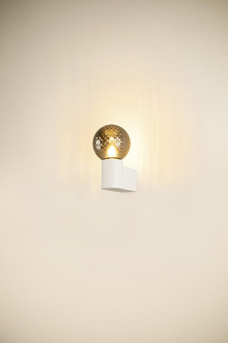 VARYT wall-mounted light rund 1x max. 6W E14 weiß