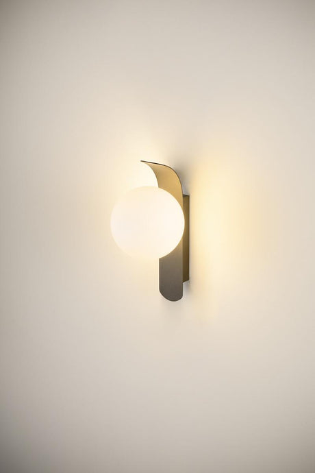 SUN wall-mounted light rund 1x max. 40W LED G9 PHASE schwarz
