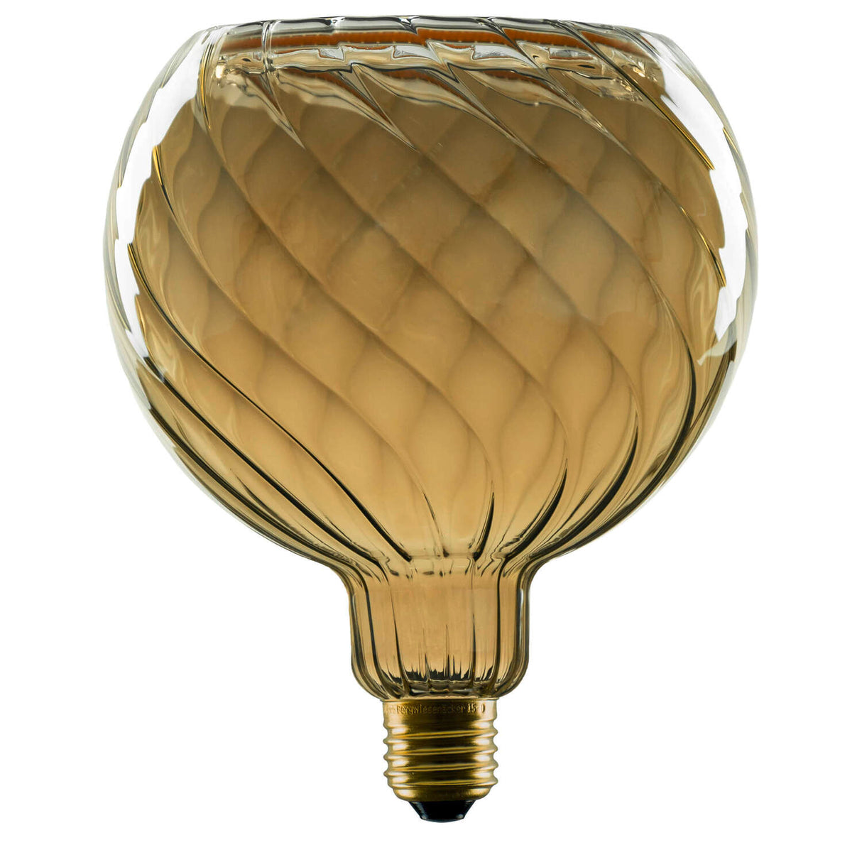 LED Floating Globe 150 twisted smokey grey E27 PHASE 6W 1,9K