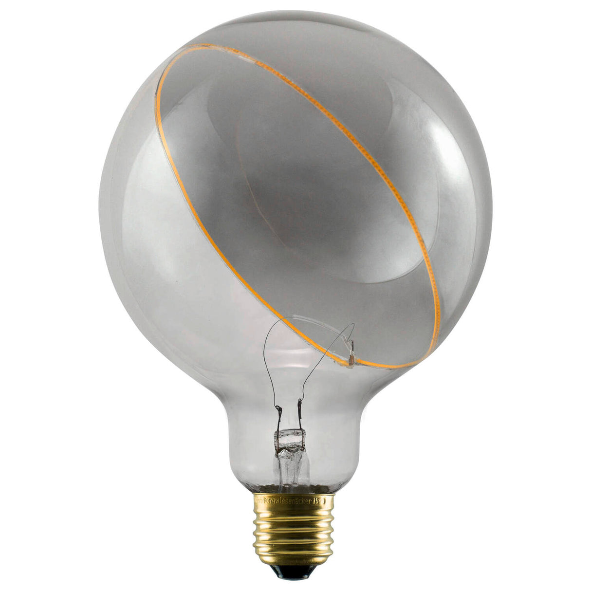 LED Illusion Globe 125 slanting top smokey E27  5W 2200K