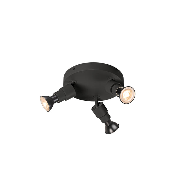 PURI 2.0 Basic rund 3 x max. 6W GU10 schwarz