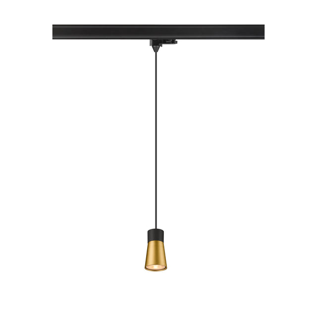 PURI 2.0 Cone 3~ Pendelleuchte GU10 max. 1x 6W  sw / gold