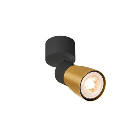 PURI 2.0 Dome max. 1x 6W GU10 schwarz / gold