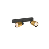 PURI 2.0 Tubeasymmetrisch max. 2x 6W GU10 schwarz / gold