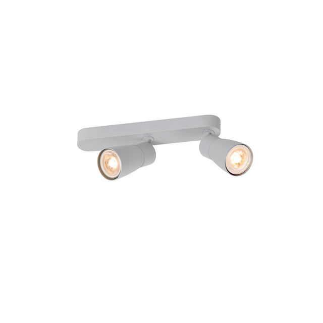 PURI 2.0 Domeasymmetrisch max. 2x 6W GU10 grau
