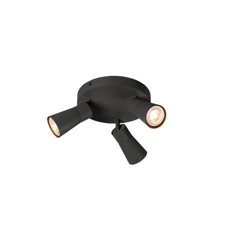 PURI 2.0 Cone rund max. 3x 6W GU10 schwarz