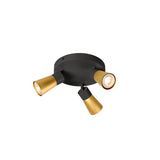 PURI 2.0 Cone rund max. 3x 6W GU10 schwarz / gold
