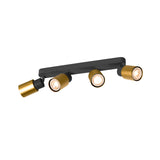 PURI 2.0 Tube long  max. 4x 6W GU10 schwarz / gold