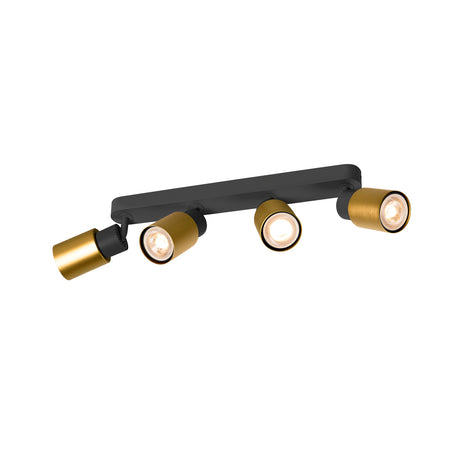 PURI 2.0 Tube long  max. 4x 6W GU10 schwarz / gold