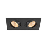 NEW TRIA 155 quadratisch 2700K zweiflammig PHASE 38° schwarz