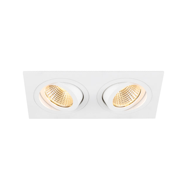 NEW TRIA 155  quadratisch 3000K zweiflammig PHASE 38° weiß