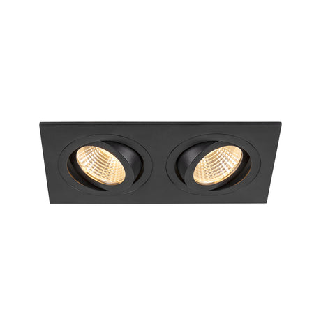 NEW TRIA 155 quadratisch 3000K zweiflammig PHASE 38° schwarz