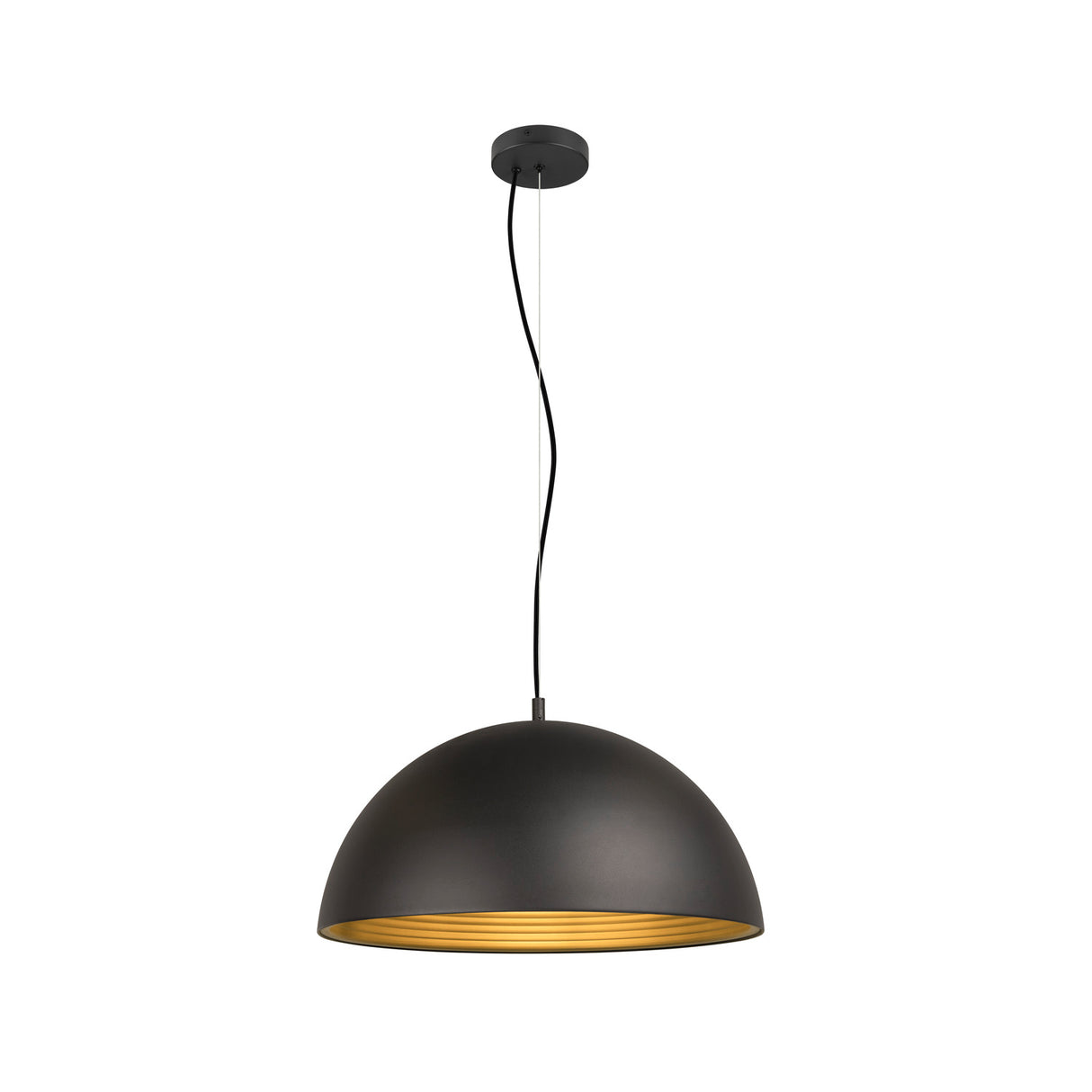 FORCHINI M 50  E27  max. 1x 40W matt schwarz / matt gold
